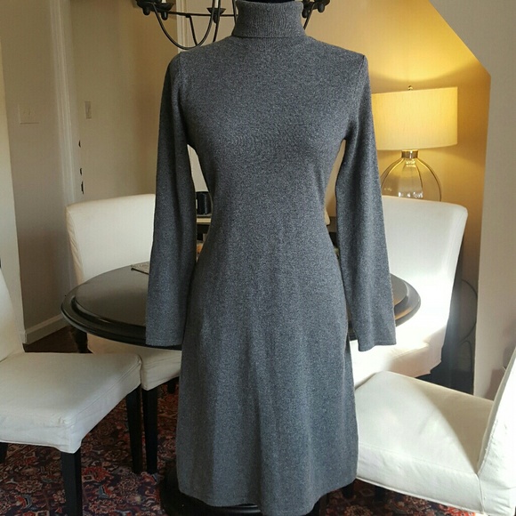 Boutique Dresses & Skirts - Cashmere turtleneck sweater dress sz 8